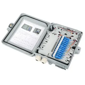 Optique Boîte De Distribution De Fibers 12 core full avec SC Adaptateur Pigtail 1 : 8 Splitter usine en gros Unique mode ftth