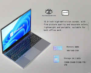 15.6-inch Intel N95 xách tay máy tính xách tay với 32GB Bộ nhớ 1TB ổ đĩa trạng thái rắn <span class=keywords><strong>Windows</strong></span> 11 bàn phím tiếng anh cho văn phòng kinh doanh sử dụng - Product Image 3