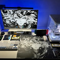 Tapis de souris en verre pour garçons, tapis de jeu, surface lisse et givrée, tapis de bureau imperméable