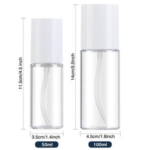 Botella de Spray Cosmética Transparente de PET con Tapa, Botella para Loción de 150ml/100ml/120ml, Cabezal de Spray de Plástico Blanco, Cabezal para Emulsión - Product Image 2