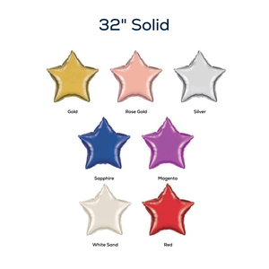 32 inch Ngôi Sao hình kim loại lá bóng bay-Các loại màu sắc (Vàng/hoa hồng vàng/bạc/Đỏ) cho sinh nhật, đám cưới, trang trí bên - Product Image 2