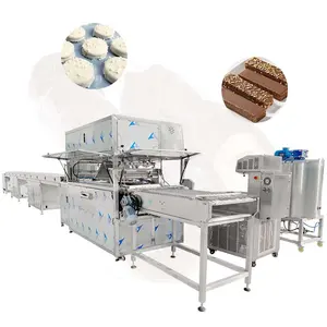 ORME Hot Sale Mini Chocolate Wafer Stick Coating Production Line Candy Chocolate Enrobe Machine with Belt