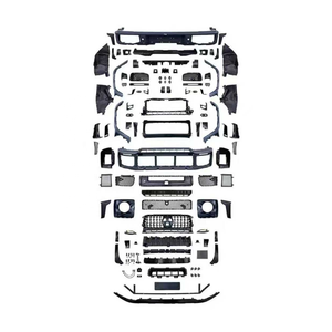 Kit de carrosserie en plastique PP Style B Pare-chocs avant Grille de pare-chocs arrière Arcs de roue larges pour <span class=keywords><strong>Mercedes</strong></span>-Benz Classe G Station Wagon W465 G500 - Product Image 1