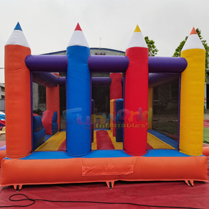 Kids fun time bounce house for party chateau gonflable inflatable crayon bouncy castle - Product Image 3
