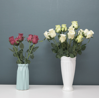 Fleur artificielle faite main en PU, style Rose Feel Lover Mei, plante verte, décoration pour mariage, Nouvel An, Thanksgiving, artisanat, style Ins