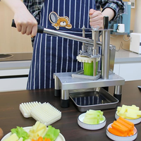 Heetverkopende, hoogwaardige verticale kleine frietjes-snijmachine voor komkommer, wortel en ui, geschikt voor thuisgebruik, cafetaria's en voedselwinkels