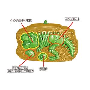 Jouets de dinosaures en plastique télécommandés multifonctions pour enfants, 2,4 GHz, fonctionnant sur batterie, dinosaures télécommandés, marche simulée, Tyrannosaurus - Product Image 5