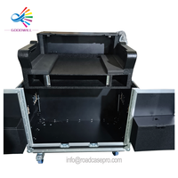 Système de levage hydraulique Goodcase DJ Flip Workstation Mixer Flight case pour console Yamaha DM7 avec tiroir 2U