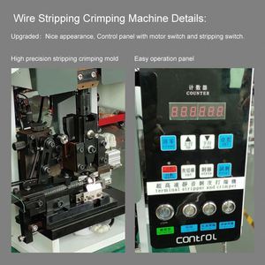 CE Certificate High Class <b>Wire</b> Stripper <b>Crimper</b> Small <b>Wire</b> Contact Stripping Crimping Machine - Product Image 4