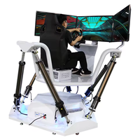 Nouveau simulateur de course VR intérieur 3 écrans simulateur de mouvement en plastique voiture Arcade Gaming VR Equipment Machine