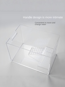 Serbatoio di tartaruga in acrilico ad alta trasparenza personalizzato stile moderno <span class=keywords><strong>per</strong></span> la casa ufficio scrivania acquario <span class=keywords><strong>per</strong></span> <span class=keywords><strong>Plexiglass</strong></span> tavolo da crogiolarsi - Product Image 4
