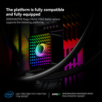 Prix de gros - Refroidisseur de processeur liquide ARGB 360 mm AIO - Refroidissement par eau haute performance pour Intel LGA 1700 1200 115X AMD AM5 AM4