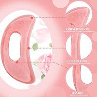 Outil de Massage Gua Sha en Résine Anti Cellulite avec Poignée Outil de Thérapie de Grattage Guasha pour Massage du Dos du Cou du Visage des Jambes