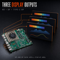 Module OPS à trois écrans, type HD DP Type-C, ordinateur OPS Intel Core I5-12450H I7-12650H 170x190mm, PC pour affichage numérique