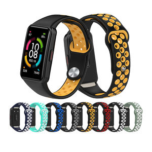 Bracelet de montre intelligent en silicone de remplacement respirant pour bracelet de montre huawei <span class=keywords><strong>Honor</strong></span> <span class=keywords><strong>Band</strong></span> 6 <span class=keywords><strong>Pro</strong></span> <span class=keywords><strong>7</strong></span> - Product Image 1