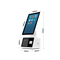 Sistema de Punto de Venta para Kiosco de Autoservicio, Pantalla Táctil Inteligente de 15.6 Pulgadas, Terminal de Pago Interactivo para Kioscos de Comida Rápida y Restaurantes