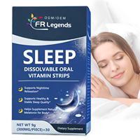 Bandes orales multivitaminées OEM ODM pour favoriser une qualité de sommeil saine, films oraux végétaliens à dissolution rapide pour le sommeil