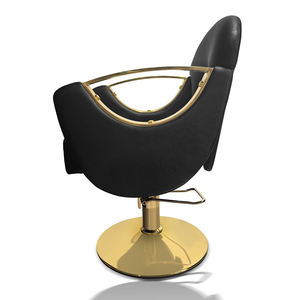 Ensemble Complet de Mobilier de <span class=keywords><strong>Salon</strong></span> de Coiffure Équipement Professionnel Fauteuil de Coiffure Base Dorée Chaise de Barbier - Product Image 3