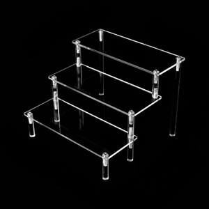 Présentoir acrylique transparent Step Riser pour Funko <span class=keywords><strong>Pop</strong></span> Figures Cupcake cosmétique vernis à ongles argile <span class=keywords><strong>Figurine</strong></span> bijoux - Product Image 5
