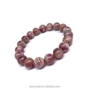 Hotsale Tự Nhiên Mận Bolssom <span class=keywords><strong>Tourmaline</strong></span> Vòng Đeo Tay Pha Lê Chữa Bệnh Đá Quý Màu Hồng <span class=keywords><strong>Tourmaline</strong></span> 8-10Mm Vòng Đeo Tay Cho Bán - Product Image 6