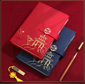 5 pz taccuino di lusso segnalibro legno penna regalo business set regalo per le vacanze set regalo per il padre - Product Image 4