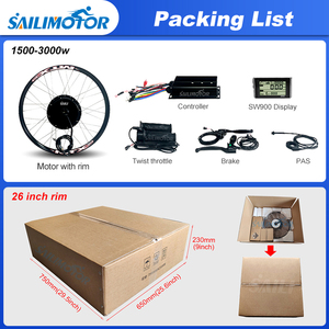 Sailimotor 2000W HighSpeed MTX E-Bike <span class=keywords><strong>Kit</strong></span> de conversión Potencia impulsada por el rendimiento con batería incluida - Product Image 5