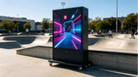 Écran LED mobile d'extérieur P3.076, mur vidéo autoportant, grand écran publicitaire sur pied, vente en gros