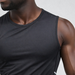 Débardeurs de course sans manches OEM personnalisés, ajustés pour homme, pour le sport, la gym, le fitness et la musculation - Product Image 3