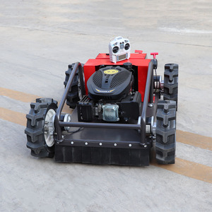 RC <b>Tracked</b> Lawn <b>Mower</b> Gasoline Engine Rotary Blade Adjustable Cutting Height 20cm Width Brush Cutter Hillside DIY Industrial - Product Image 6