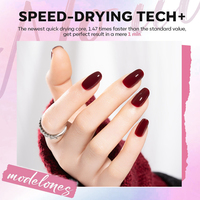 Ensemble de vernis à ongles KUDAN, professionnel, naturel, séchage à l'air, séchage rapide, vernis à ongles soluble dans l'eau, végan, organique