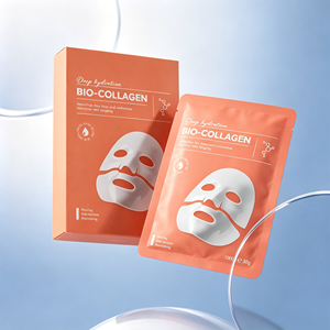 Masque facial en gel de collagène pour peaux sèches OEM ODM, à l'hyaluronate de sodium, hydratant et illuminateur. - Product Image 3
