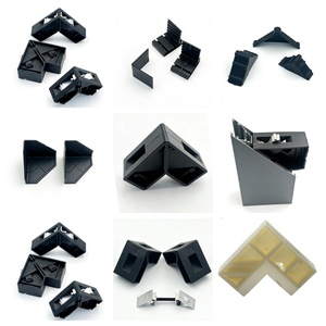 Angolari di Connessione in Plastica e Alluminio dal <span class=keywords><strong>Design</strong></span> Moderno per Porte e Finestre, Accessori per Facile Installazione a Vite - Product Image 3