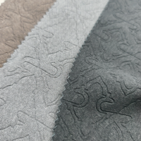 Tissu en similicuir de créateur respirant en PU polyester, cuir souple, vente en gros, cuir artificiel fin et léger