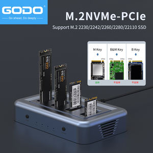 Station d'accueil externe GODO NVMe SATA M.2 double baie avec clonage hors ligne <span class=keywords><strong>USB</strong></span>-<span class=keywords><strong>C</strong></span> haute vitesse pour copie de données, <span class=keywords><strong>duplicateur</strong></span> SSD NVMe SATA - Product Image 6