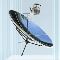 SANWEI Hebei Chine – Four solaire parabolique 150 cm 1800 W en acier au carbone, type parapluie 1100, écologique, aluminisé sous vide