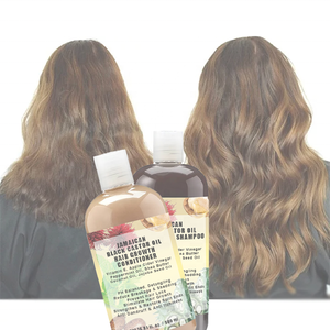 Huile de ricin noire jamaïcaine hydratante Epairing pour la croissance des cheveux dans le nombril, shampoing à l'huile d'argan pour le traitement des cheveux secs et abîmés - Product Image 5