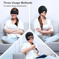 Capuchon de glace en gel pour soulager la migraine et les maux de tête avec masque pour les yeux compresses chaudes et froides pour soulager le stress de la tension sinusale