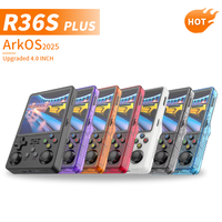 Console de jeu portable Wi-Fi R36 Plus Open Source Arcade rétro portable 3D Nostalgique Système double Arkos 4.0 pouces 64 Go Jeux
