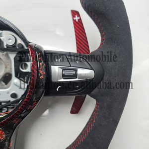 Volante Deportivo de Fibra de Carbono Forjado con Alcántara y LED para BMW Serie 5 F30 F10 F32 F90 F80 F82 F87 - Product Image 3