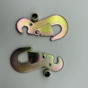 Tianchen E Shaped Swivel Hook 5000kgs 11000lbs Galvanized Carbon Steel Heavy Industry Bundling Hoisting Hook - Product Image 1