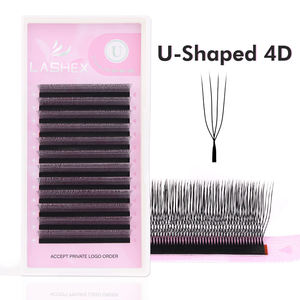 ขนตาปลอมแบบเส้นใยเทคโนโลยีรูปตัวยู <span class=keywords><strong>UYY</strong></span> U3D U4D U5D คุณภาพสูง นุ่มเป็นธรรมชาติ สำหรับต่อขนตาแบบมืออาชีพ เพิ่มวอลลุ่ม - Product Image 4