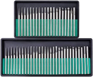 30 pièces diamant meulage fraise aiguille pointe gravure sculpture polissage pour verre Jade pierre 2.35/3mm foret ensemble d'outils rotatifs - Product Image 4