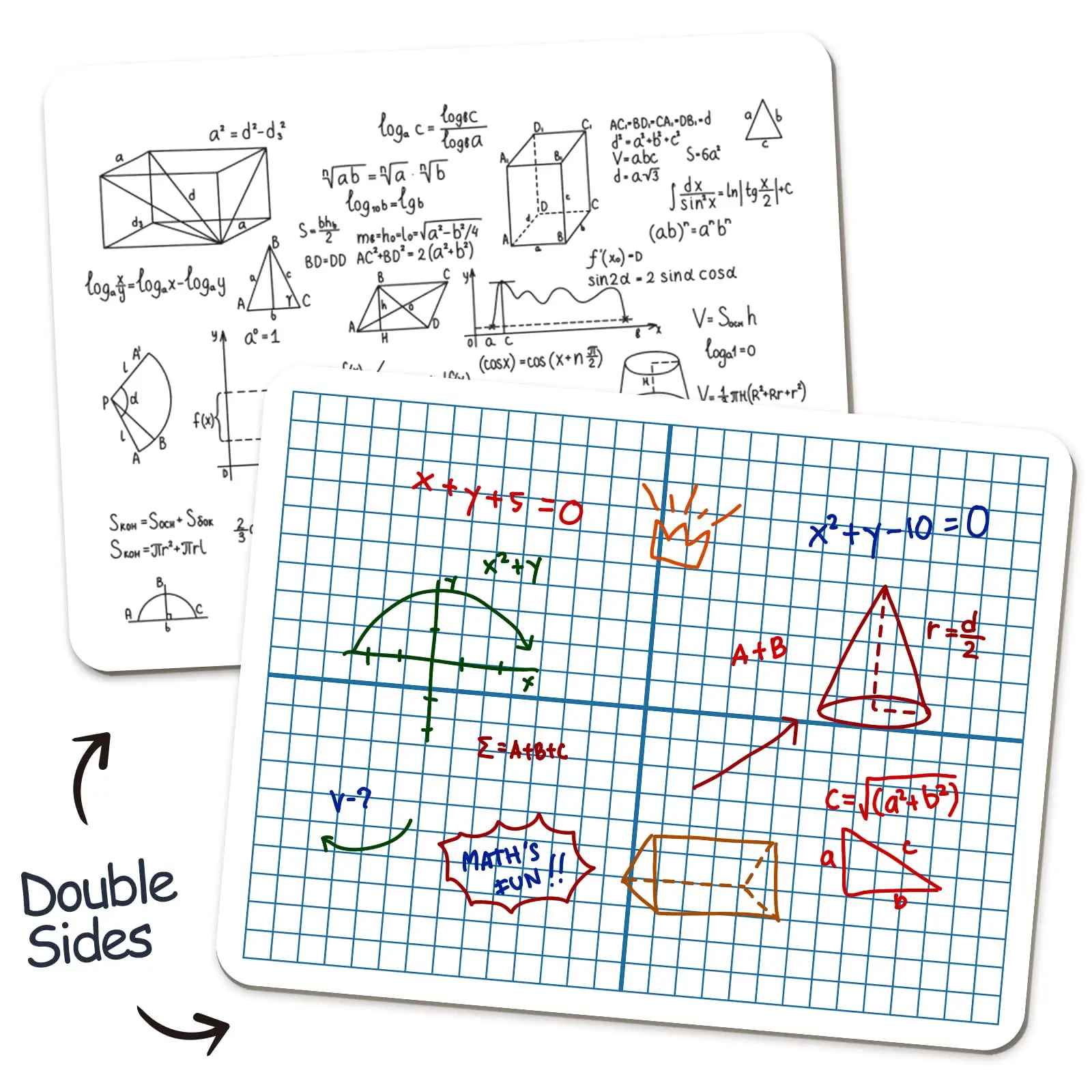 Op Maat Gemaakte Leercoördinatenraster Dubbelzijdige Wiskundige Leerhulpmiddelen Voor Kinderen In De Klas Droog Wissen Xy-As Grafiek Whiteboard