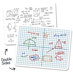 Grille de coordonnées d'apprentissage personnalisée, outils d'enseignement des maths Double face pour enfants en classe, tableau blanc à effaçable à sec, graphique à axe XY