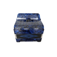 SEASOUND OEM Professional 34-Button 12-Bass 3-Register Blue Celluloid Accordion Cheap 34 Buttons 12 Bass 3 Diatonic Wood JB3412B