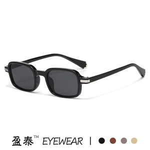 Yingtai Eyewear <b>Square</b> Frame <b>Sunglasses</b> UV400 PC Women's Fashionable Sunshades Black - Product Image 1