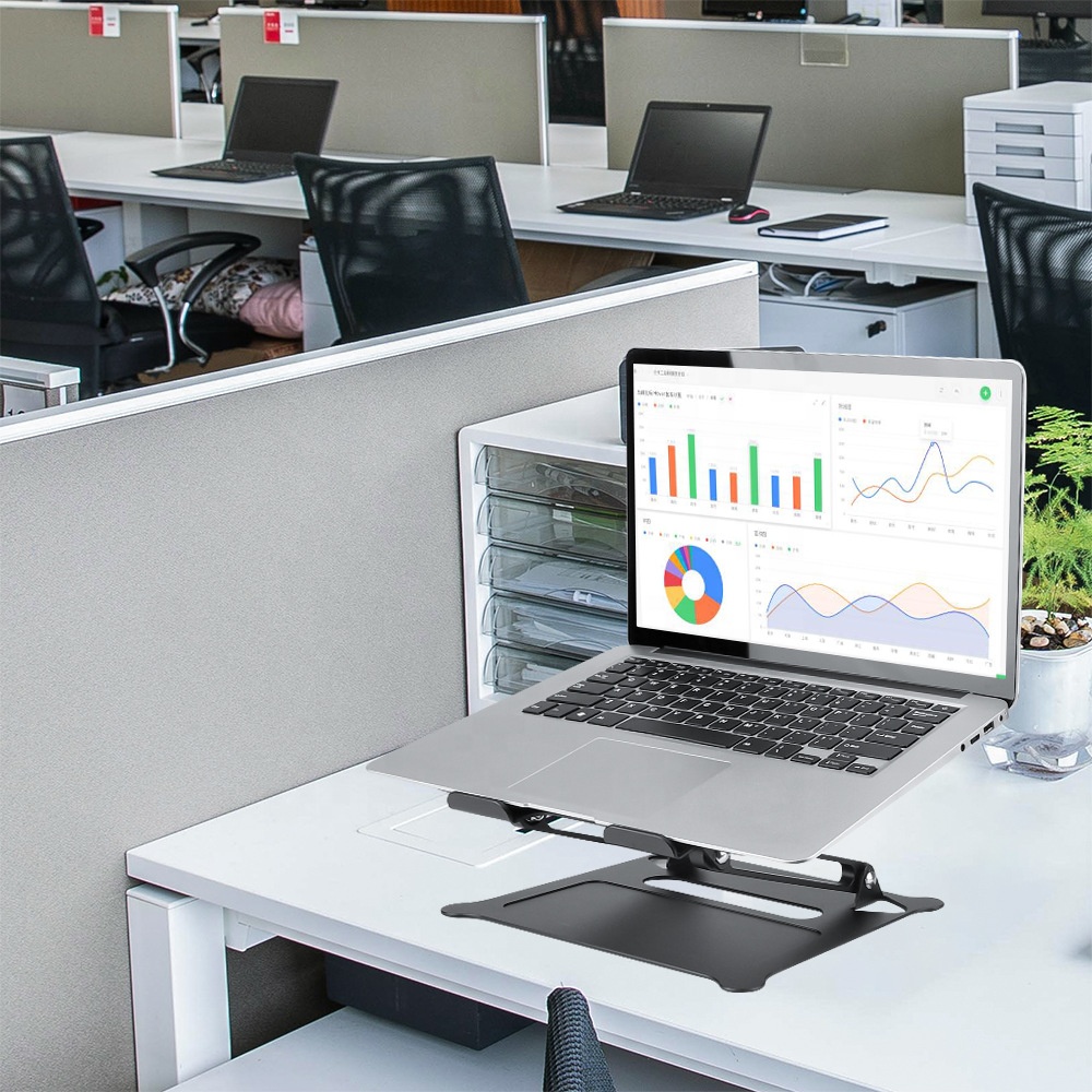 Подставка для ноутбука, регулируемая по высоте портативная металлическая складная подставка для ноутбука