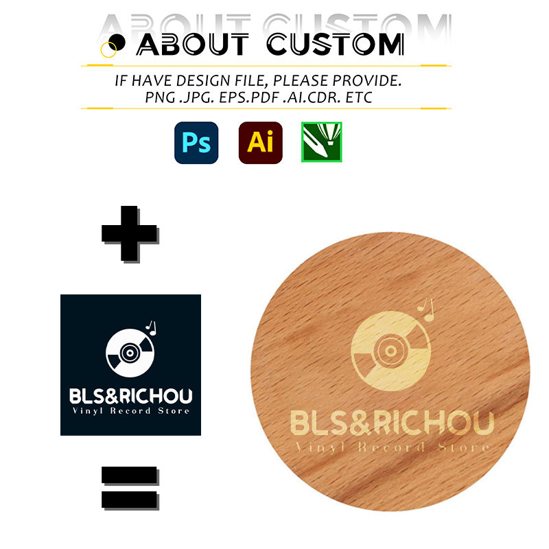 Original wood color - customizable logo