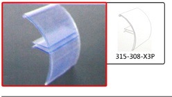 Porte-étiquettes de prix en plastique PVC Hookei, transparent et écologique, avec bande de présentation de données, taille personnalisable - Product Image 3