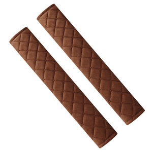 Protecteur de cou pour enfants couverture de ceinture de sécurité chauffante mignon intérieur décoration de voiture dentelle velours moelleux court peluche floue Polyester - Product Image 1